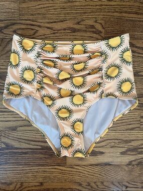 Kortni Jeane BNWOT Sun High-Waist Bikini Bottoms - L